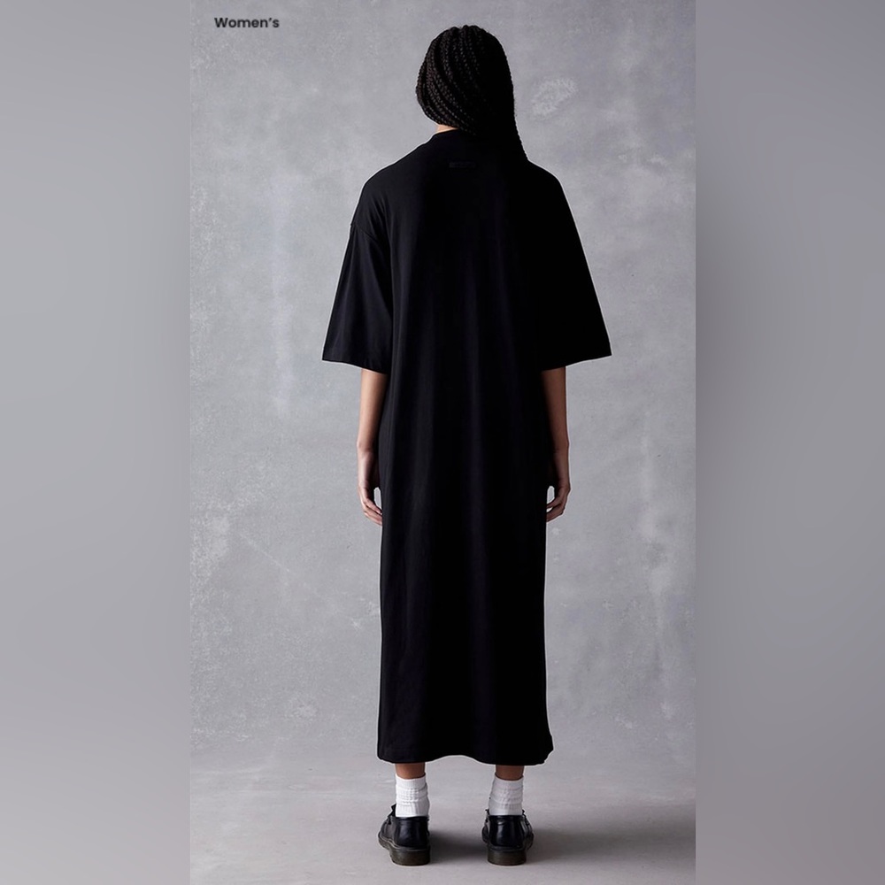 Women’s XL oversized T-Shirt Dress Jet Black